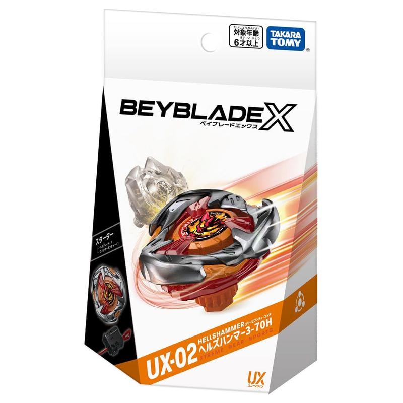 Beyblade X UX-02 Starter Hell's Hammer 3-70H da TAKARA TOMY